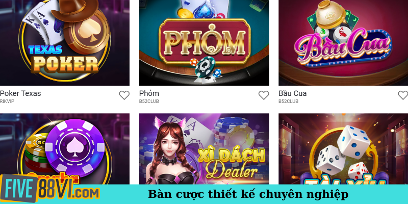Bàn cược thiết kế chuyên nghiệp