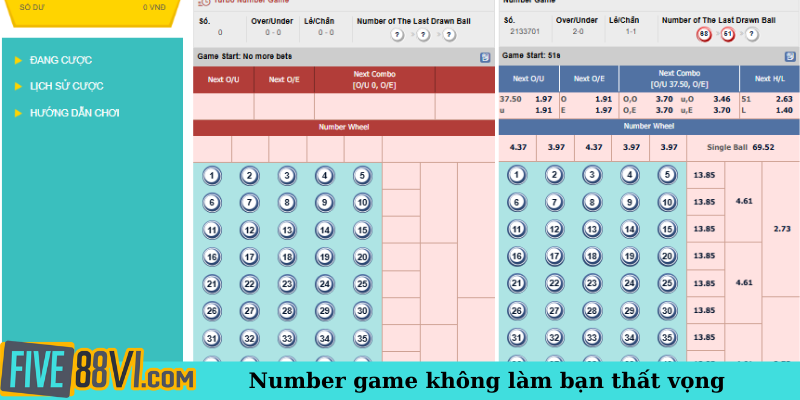 Number game không làm bạn thất vọng