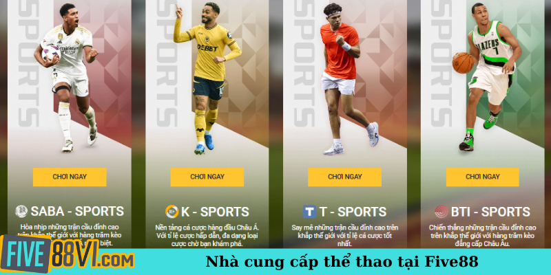 Nhà cung cấp thể thao tại Five88