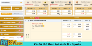 Cá độ thể thao tại sảnh K - Sports