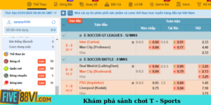 Khám phá sảnh chơi T - Sports