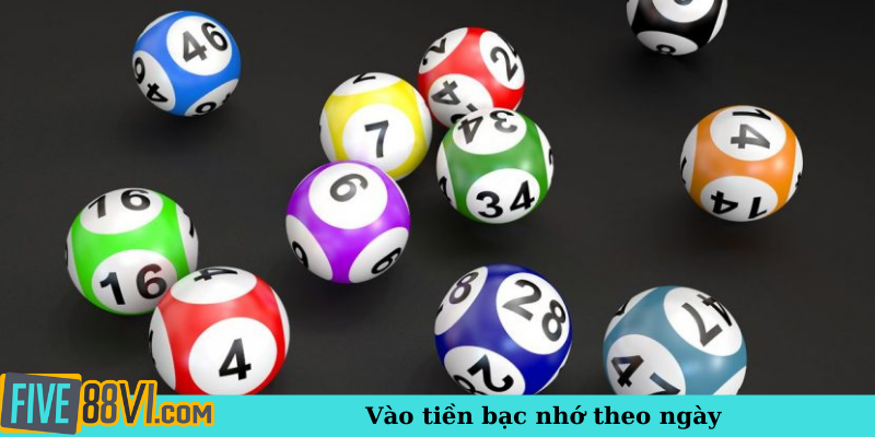 Vào tiền bạc nhớ theo ngày
