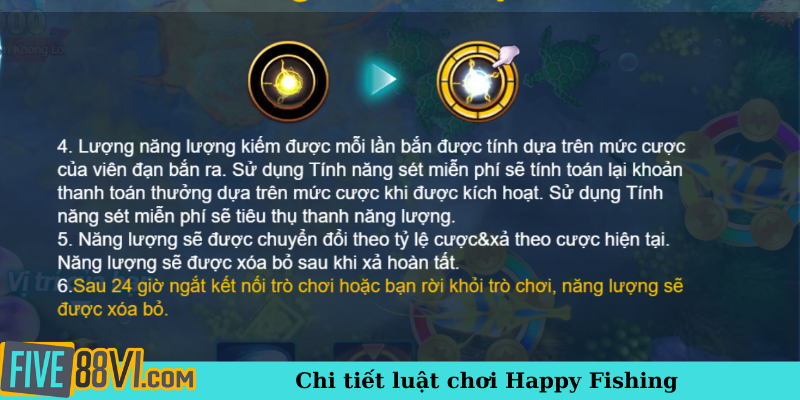 Chi tiết luật chơi Happy Fishing