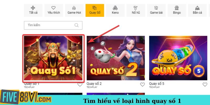 Tìm hiểu về loại hình quay số 1