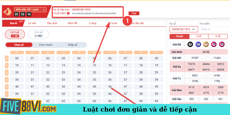 Luật chơi đơn giản và dễ tiếp cận