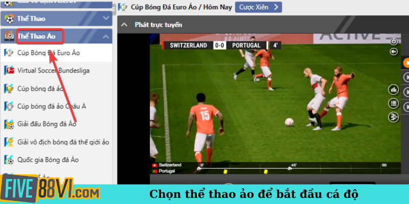 Chọn thể thao ảo để bắt đầu cá độ